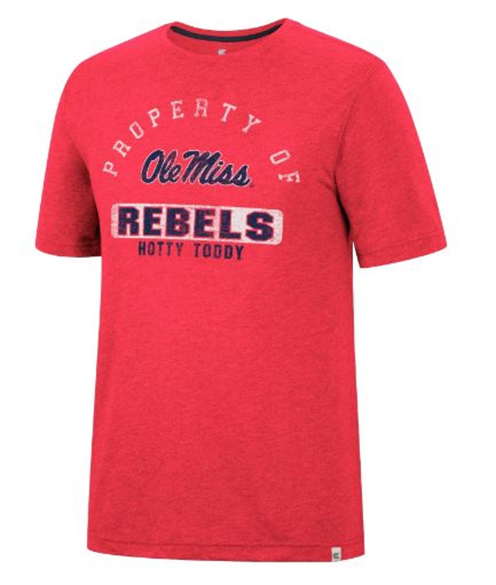 image of: Ole Miss Zen Philosopher Short Sleeve Tee Heather Red Small
