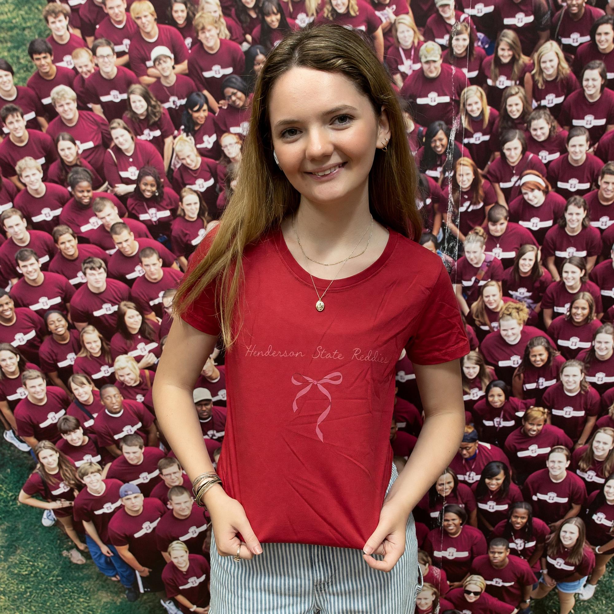 Product image 2 of 4 for Henderson State Reddies Bow Women's Lizzie Tee