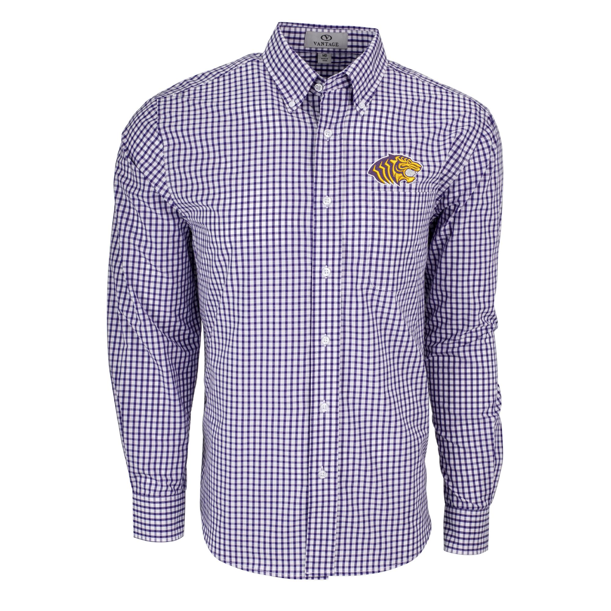 image of: Ouachita Poplin Gingham Button-Up Shirt