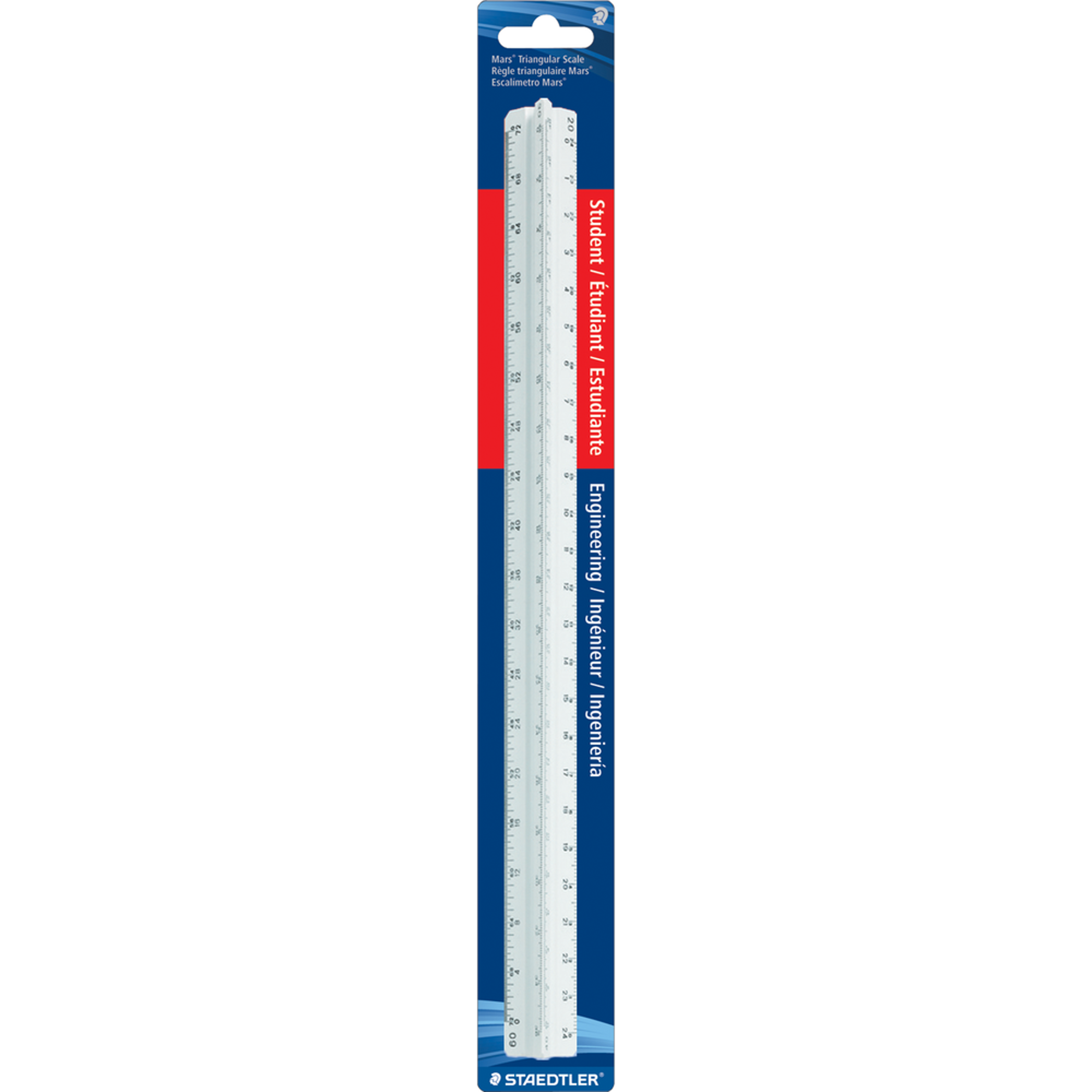 Product image 1 of 1 for STAEDTLER ENGINEER'S TRIANGULAR SCALE 12IN