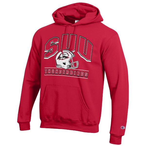CHAMPION HOOD RED SUU FOOTBALL HELMET; $49.99
