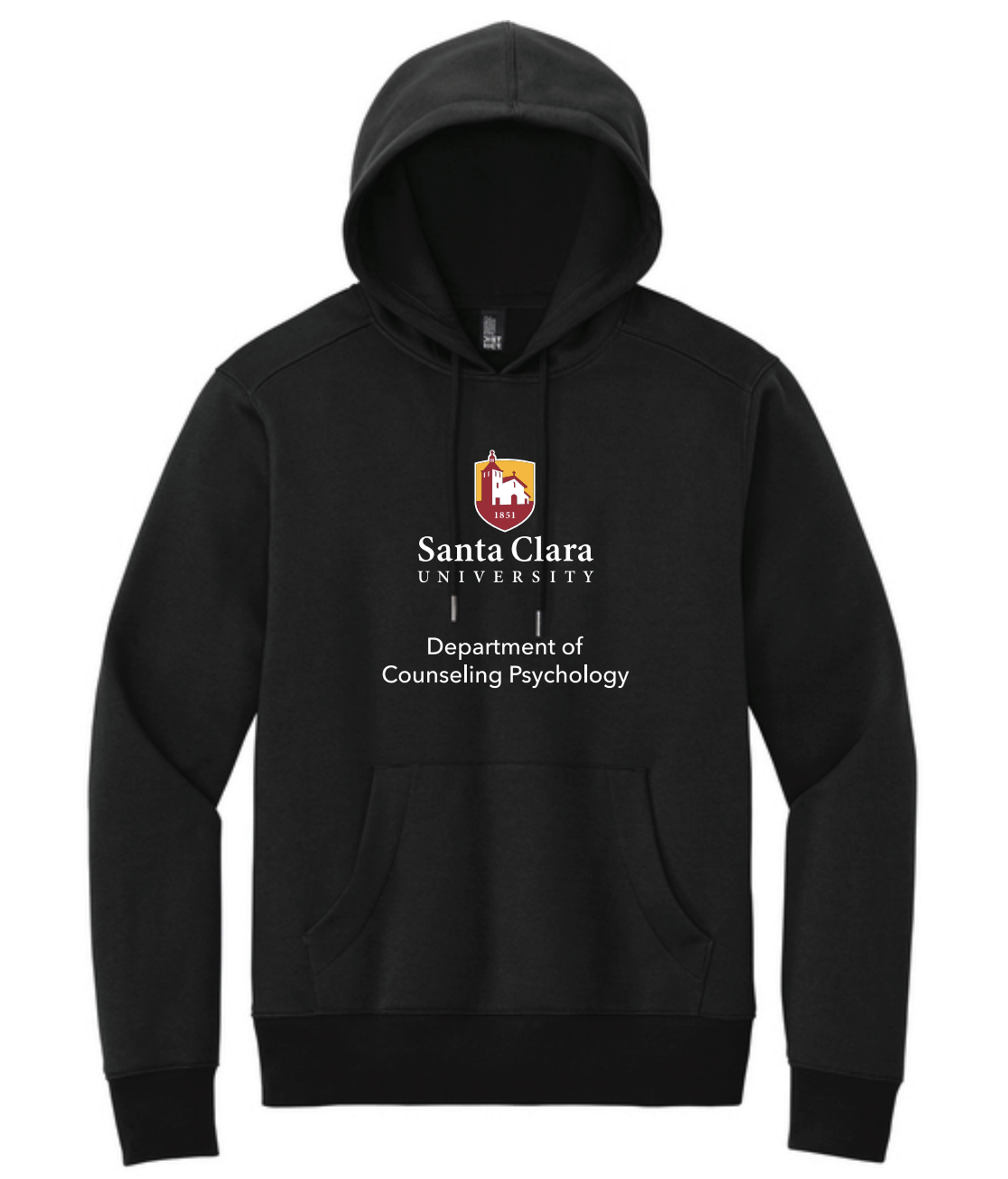 Product image 1 of 1 for SCU Department of Counseling & Psychology Perfect Weight Fleece Hoodie, Jet Black