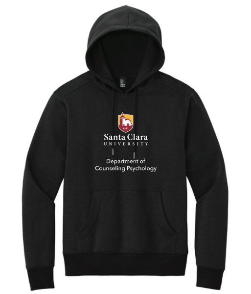 SCU Department of Counseling & Psychology Perfect Weight Fleece Hoodie, Jet Black; $52.98