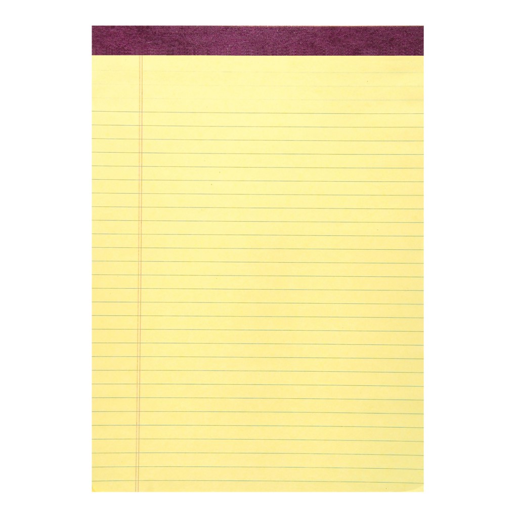 image of: Roaring Springs Canary Legal Pad 8.5 x 11