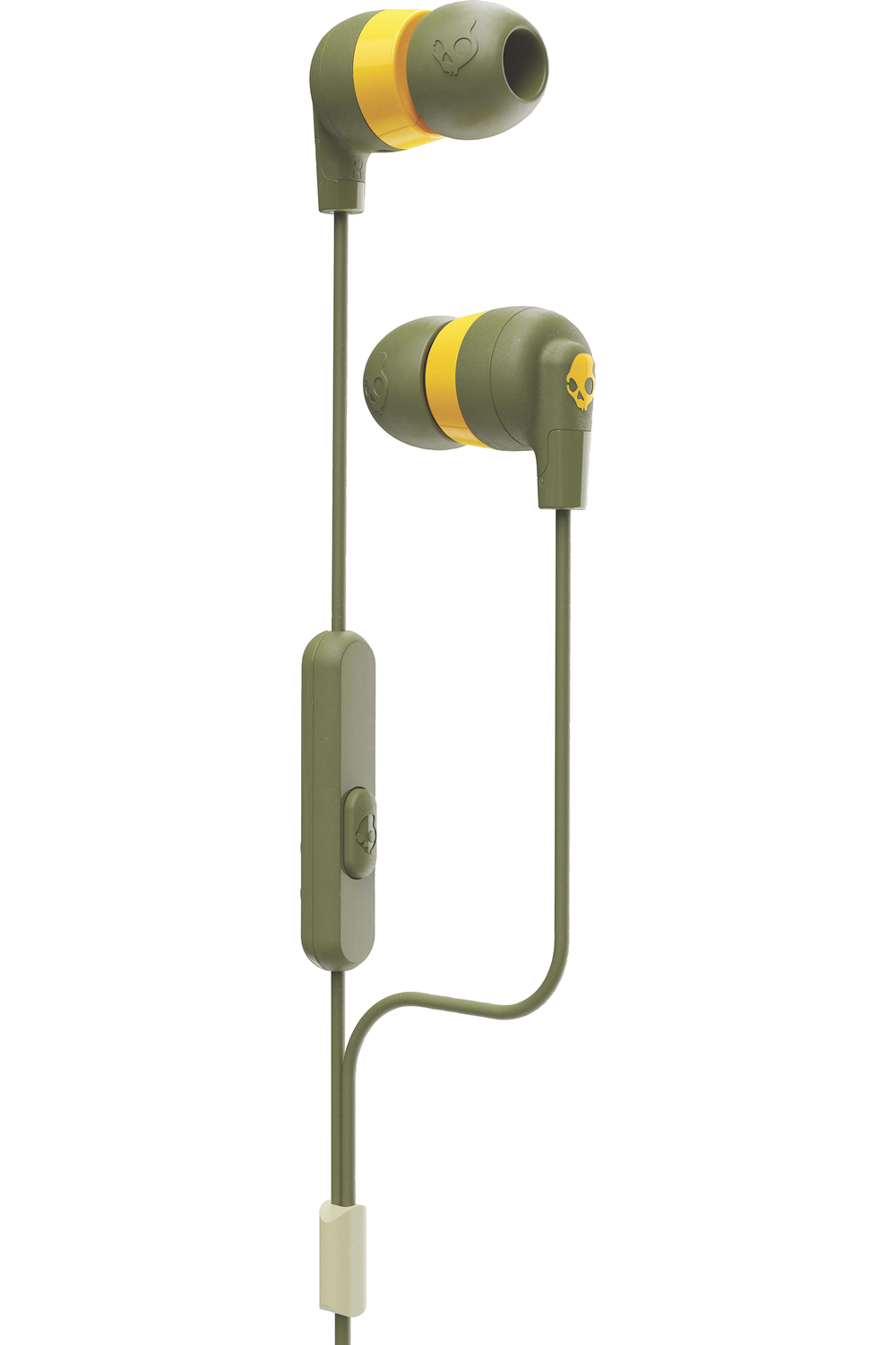 Product image 1 of 1 for Skullcandy Inkd+ Earbuds - Moss-Olive-Yellow BP