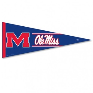 image of: Ole Miss M Premium Pennant 12x30