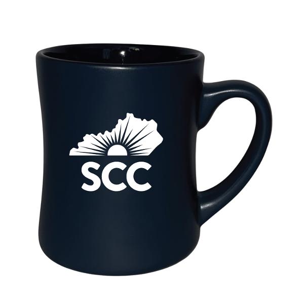 KSCC 19 OZ MUG UNIVERSITY LOGO NAVY; $14.99