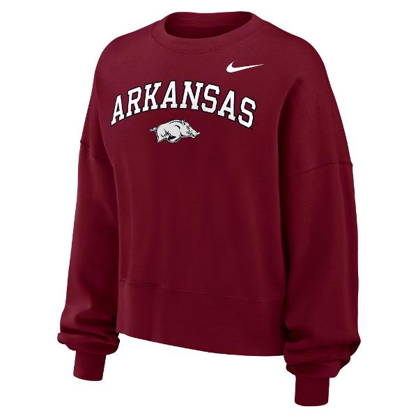 Arkansas Razorbacks Women's Nike Phoenix Fleece Crew; $75.00