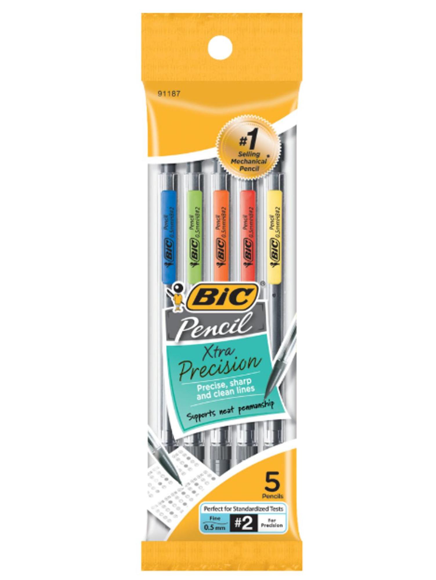 BIC Xtra Precision .5mm Mechanical Pencils, 5 Pack