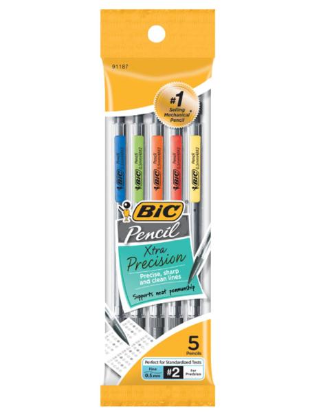 BIC Xtra Precision .5mm Mechanical Pencils, 5 Pack; $4.98