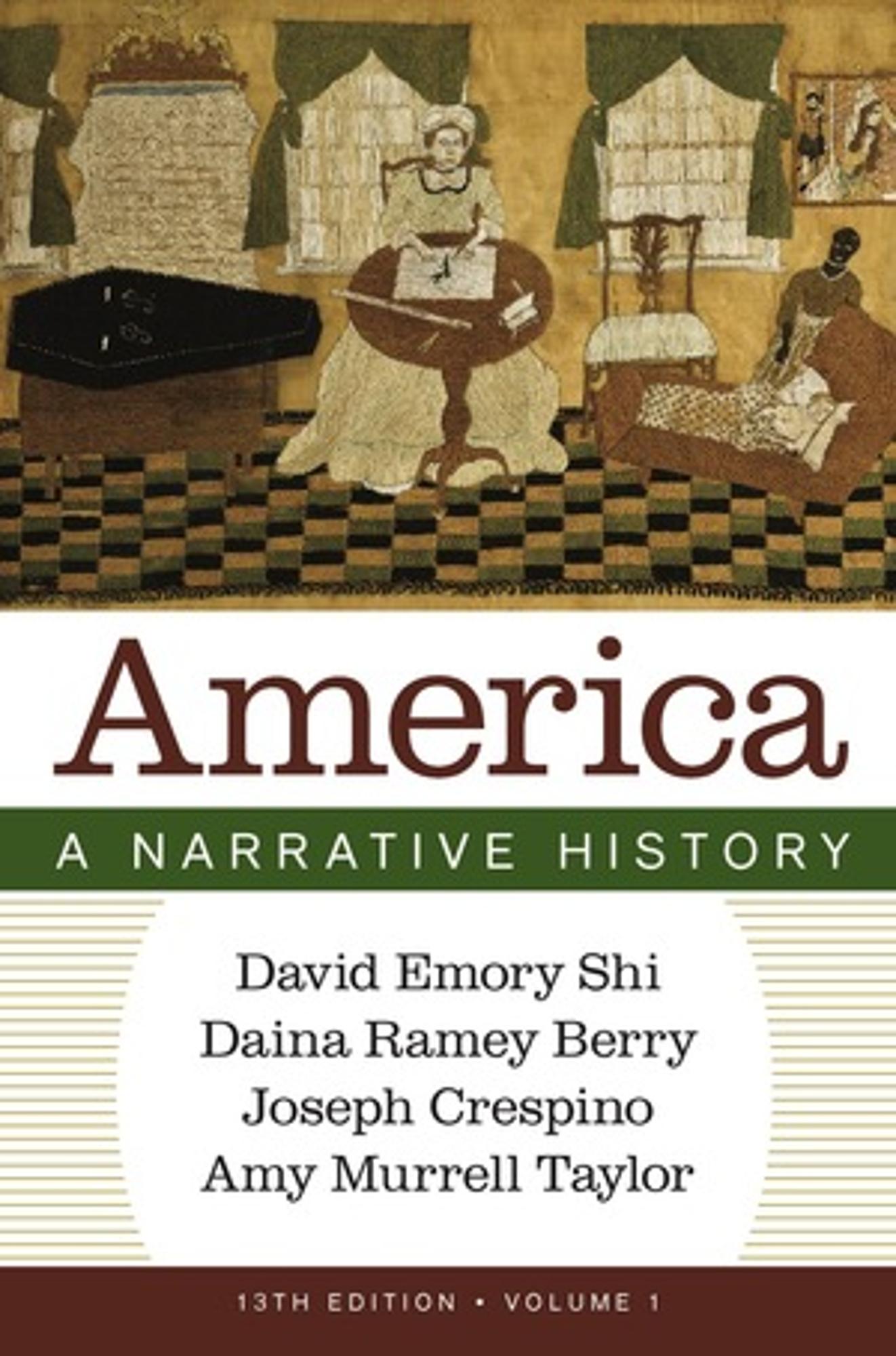 Cover image for AMERICA:NARRATIVE HIST.,V.1-W/REG.CARD