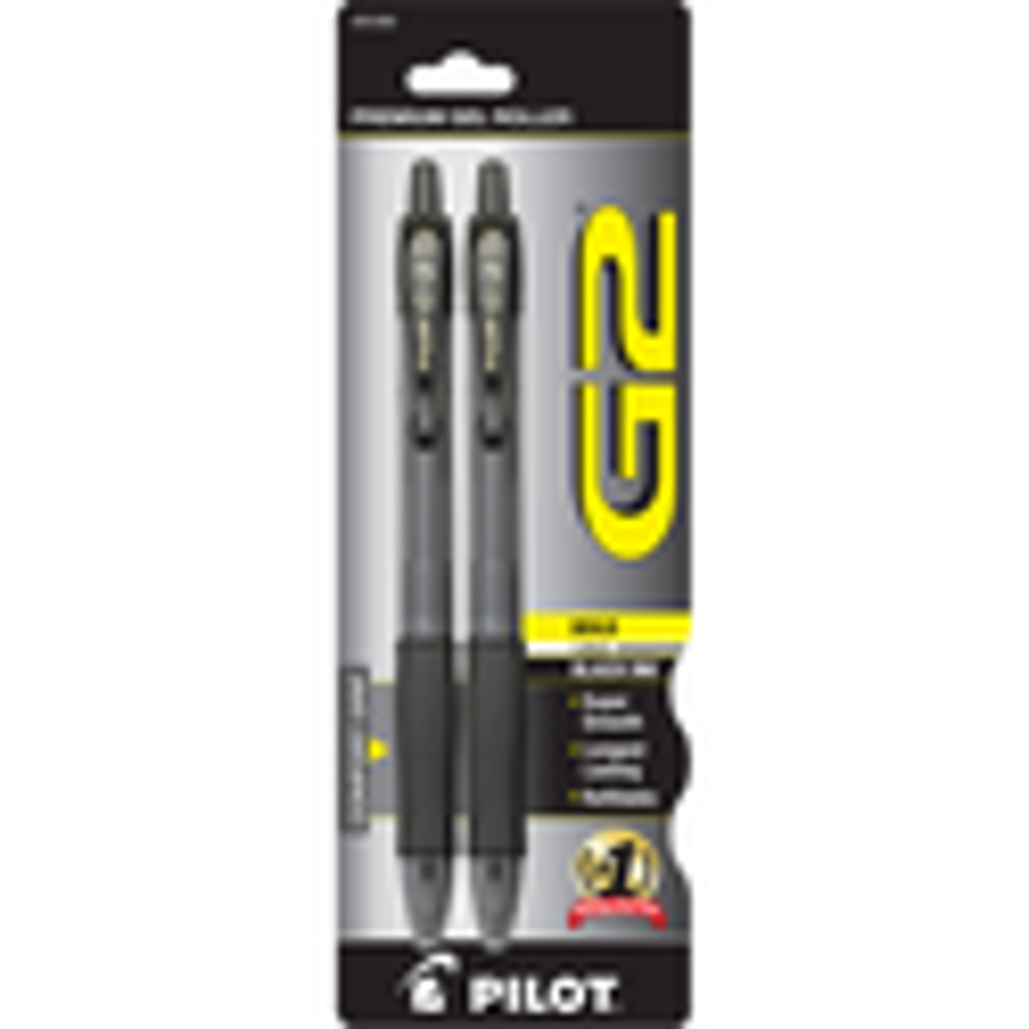 image of: Pilot G2 Retractable Gel Pen - Black 1.0mm 2Pk BP