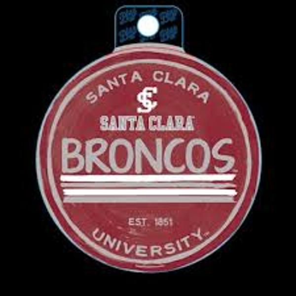 Santa Clara Broncos Blue 84 Delicate Circle Sticker; $6.98