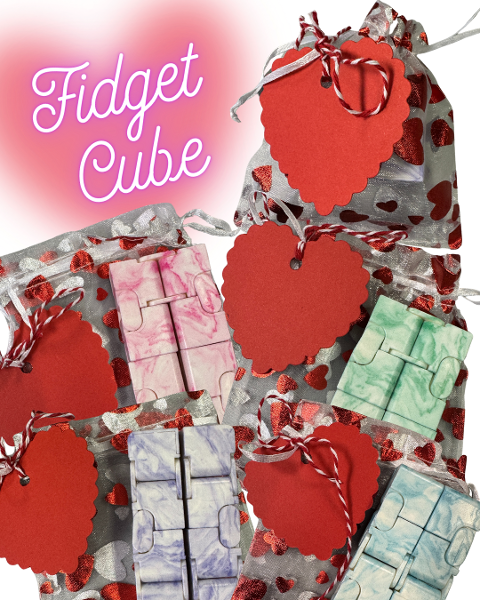 Valentine Fidget Cube Gift Bag; $2.50