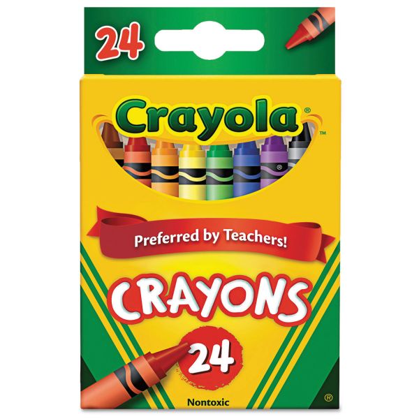 image of: Crayola Classic Color Crayons, Peggable Retail Pack, 24 Colors