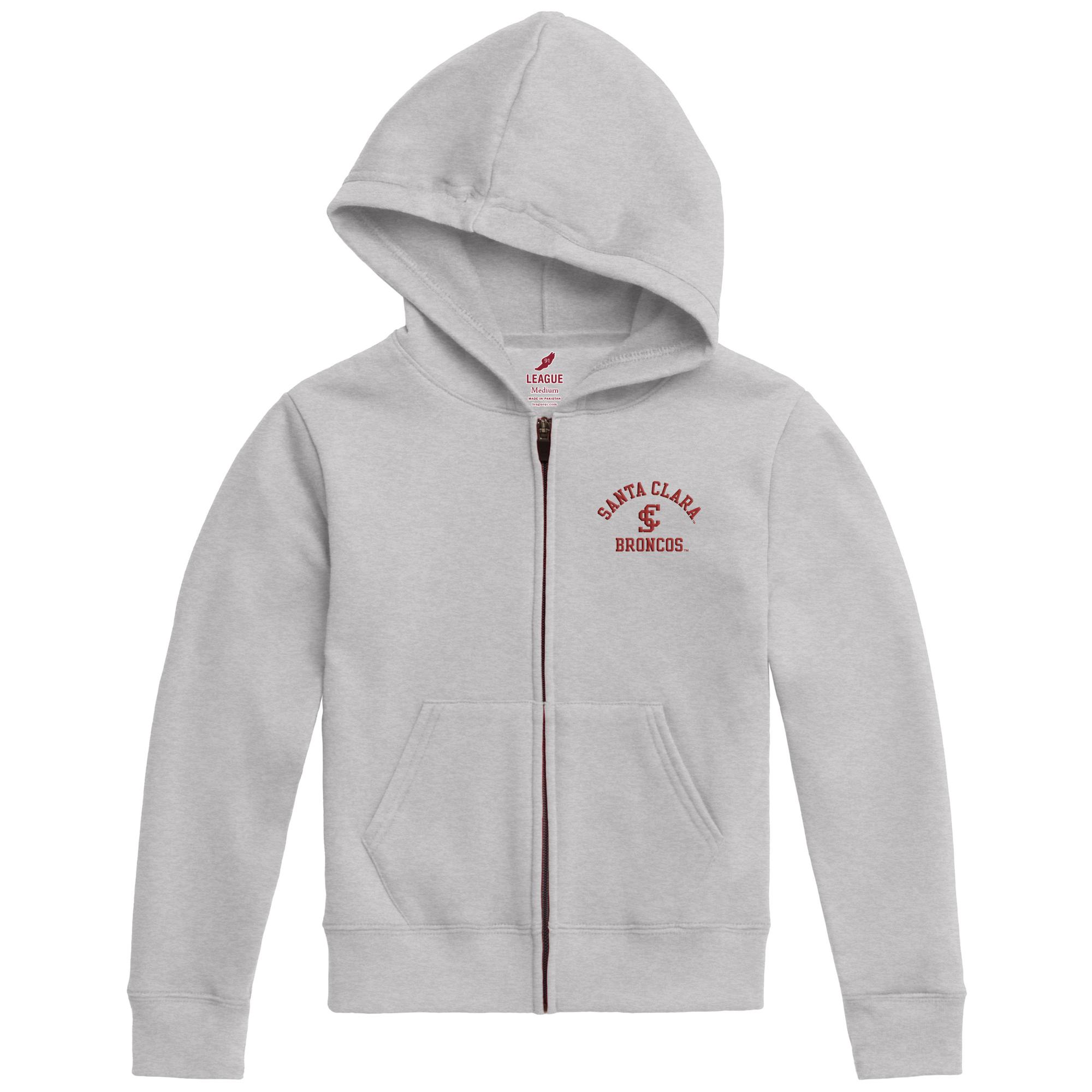 image of: Santa Clara Broncos Youth Essential Full Zip Jacket, Oxford