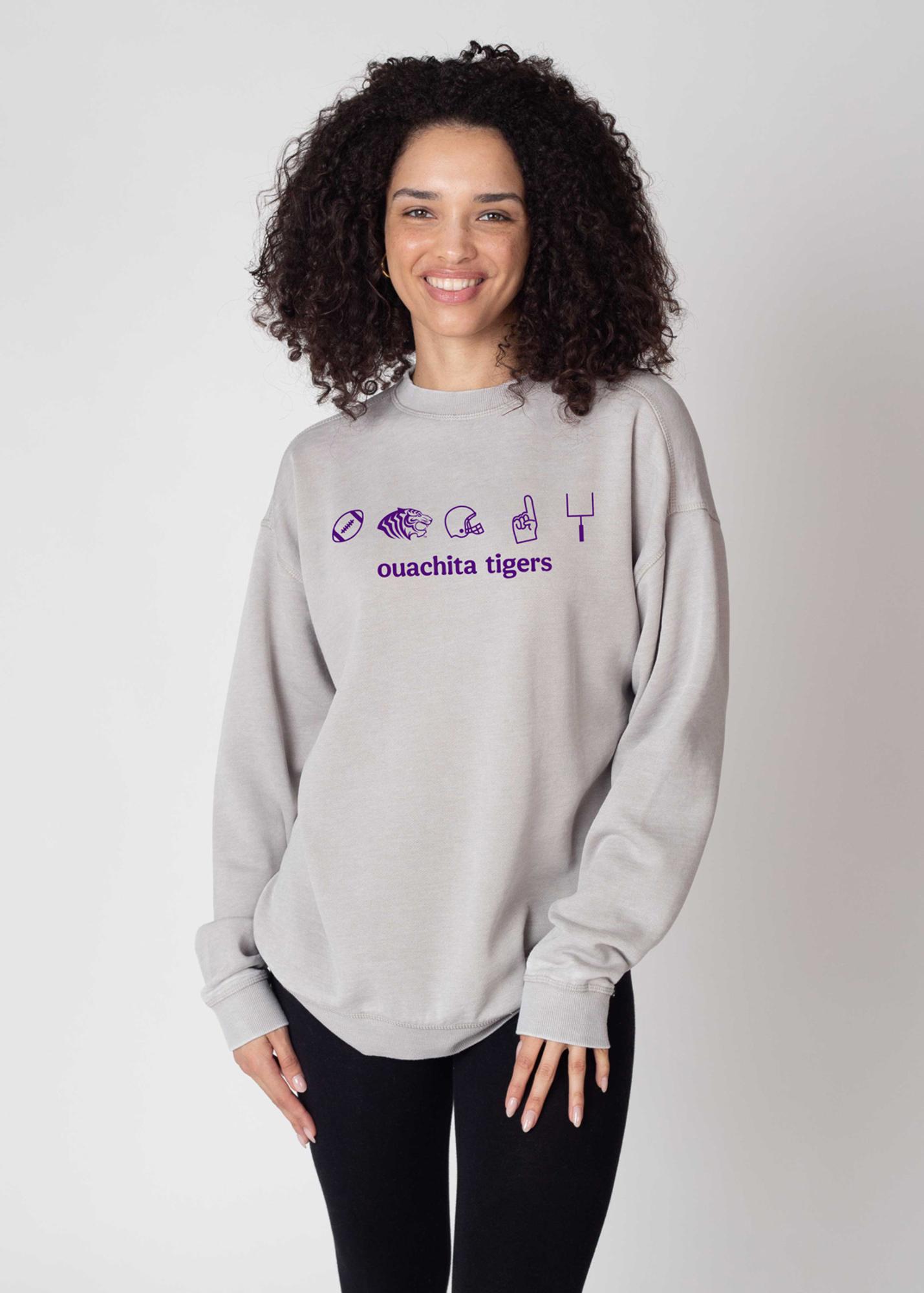 image of: Ouachita Tigers Football Campus Crew Sweatshirt