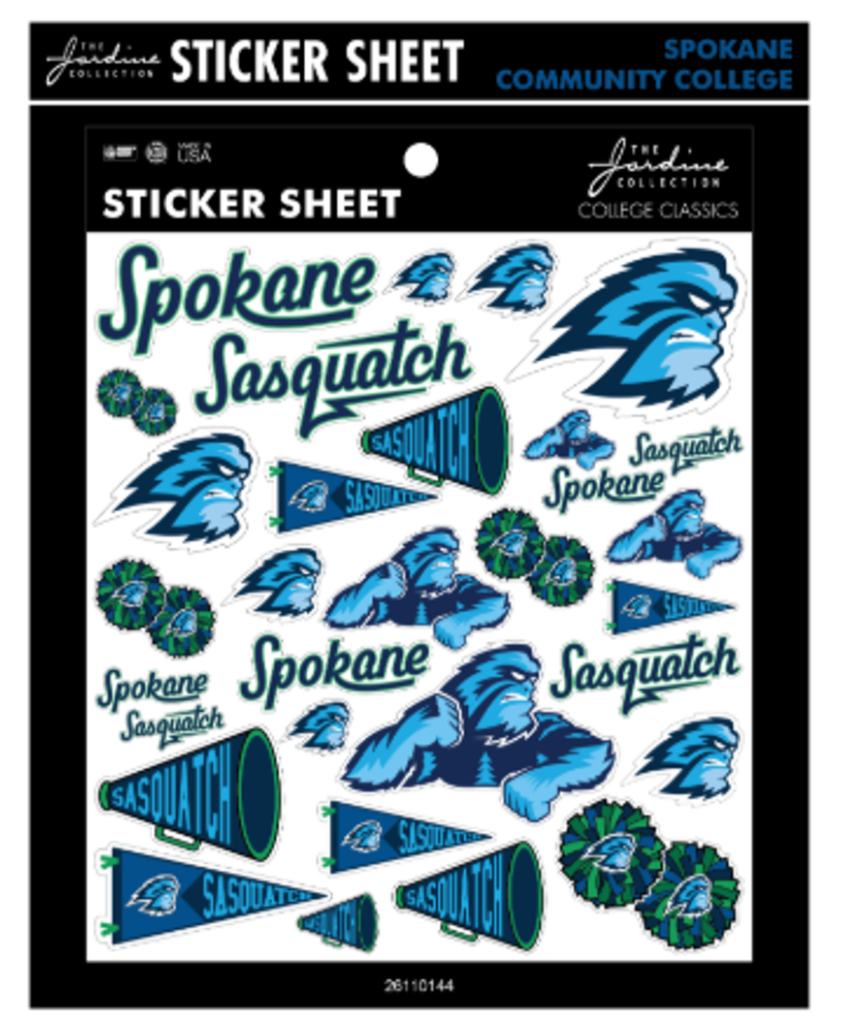 image of: SCC STICKER SHEET