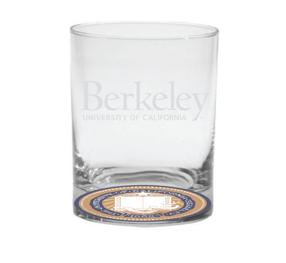 Berkeley Old Fashioned Glass 14oz Cal Student Store