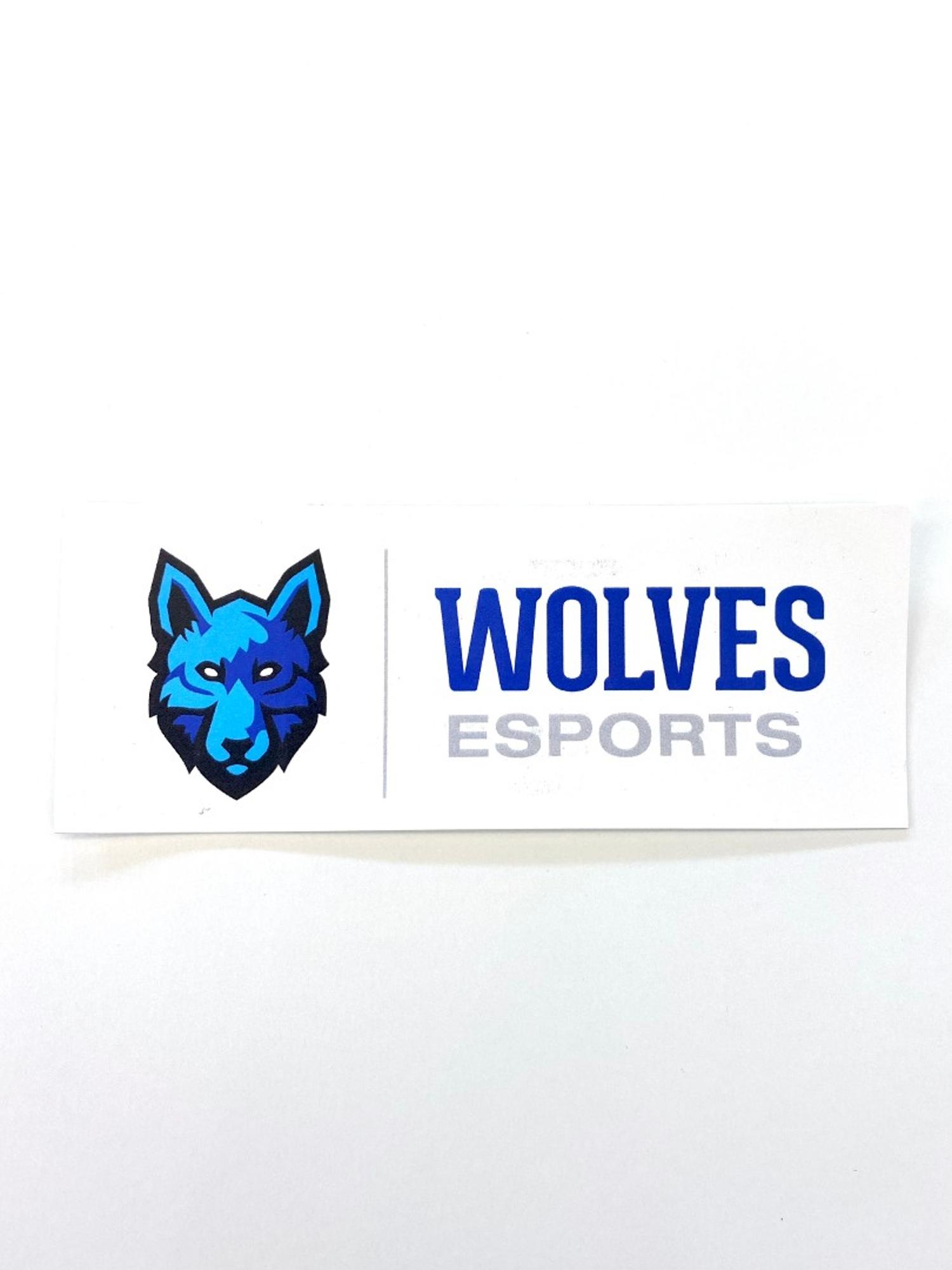 image of: WOLVES ESPORT RECTANGULAR STICKER