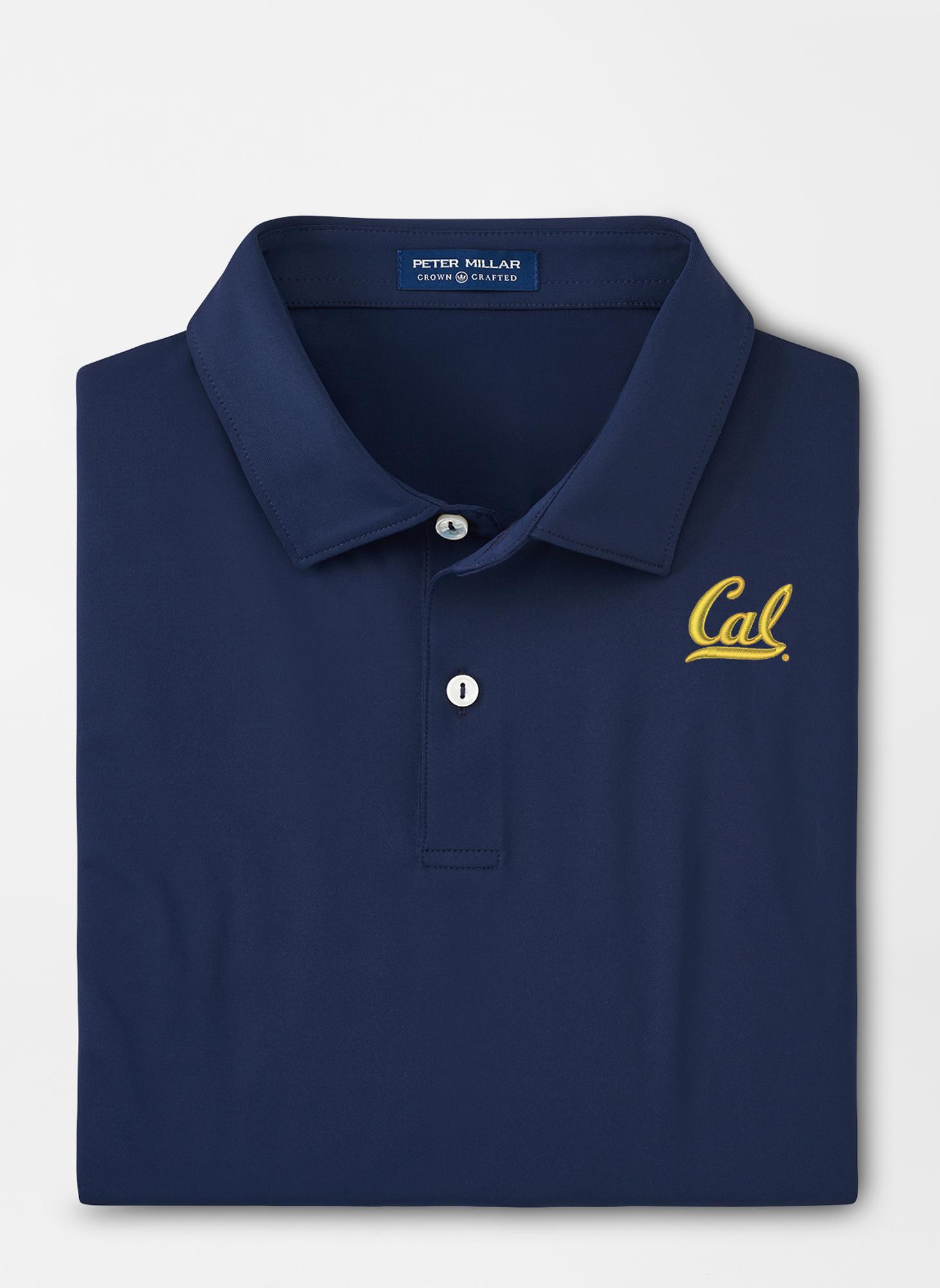 image of: Solid Performance Jersey Polo Cal Logo