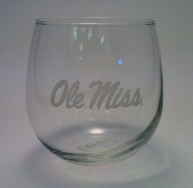 image of: Ole Miss Stemless Wine Glass