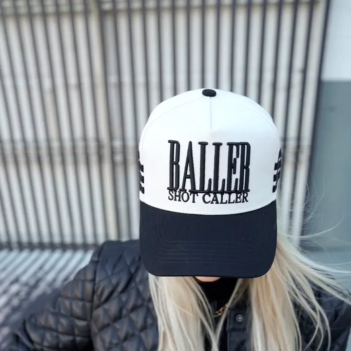 Product image 1 of 1 for KenzKustomz Baller Shot Caller Vintage Trucker Hat, Black