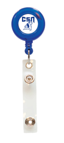 CSN RETRACTABLE WHEEL ID HOLDER; $6.99