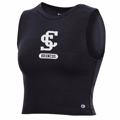 image of: Santa Clara University Champion Women's Crop Tank, Black