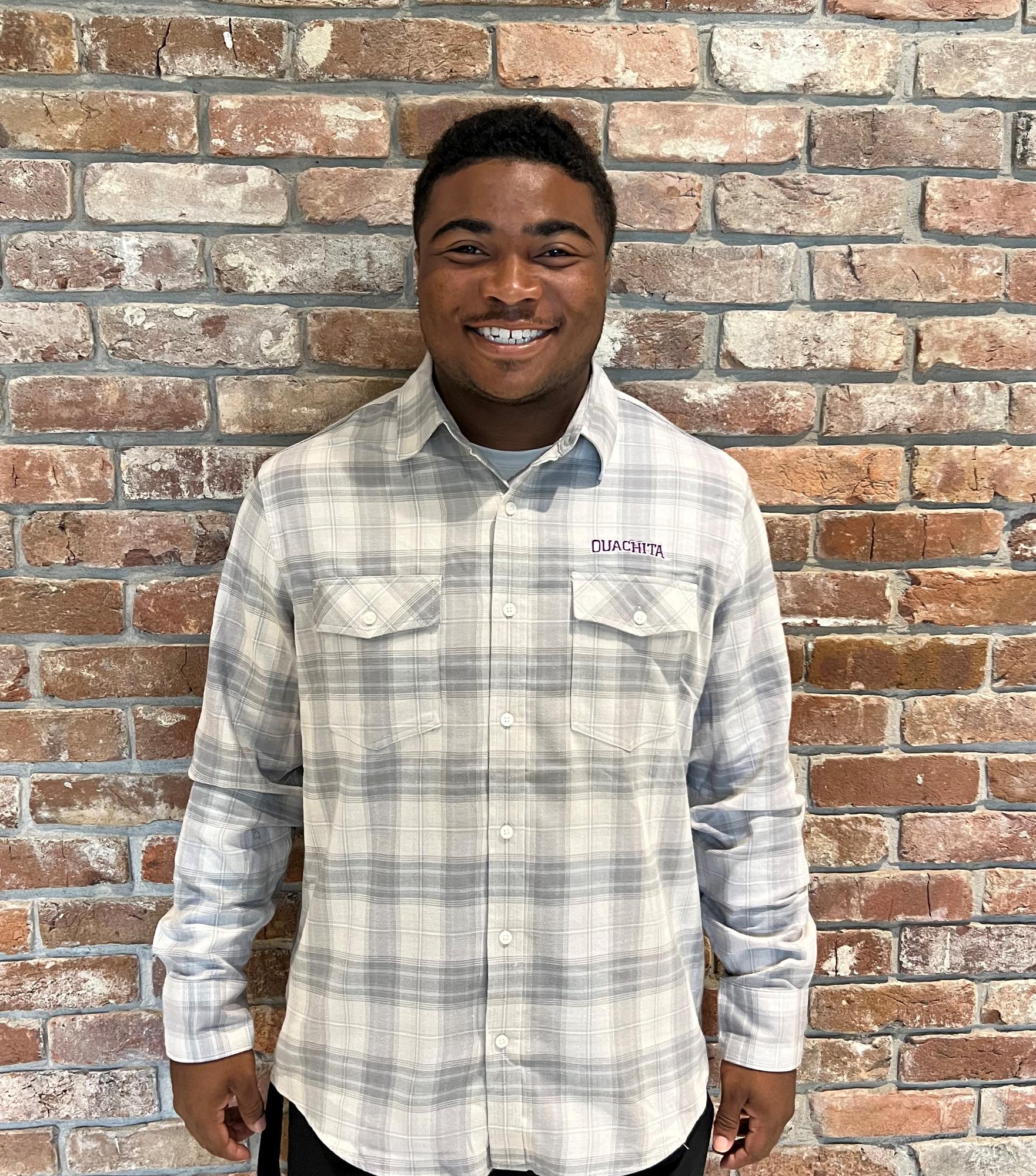 image of: Ouachita Long Sleeve Ombre Plaid Shirt