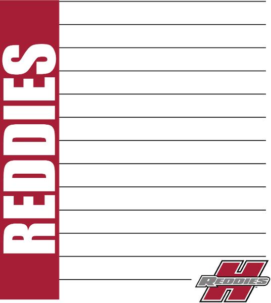 Reddies Small Memo Pad; $14.99