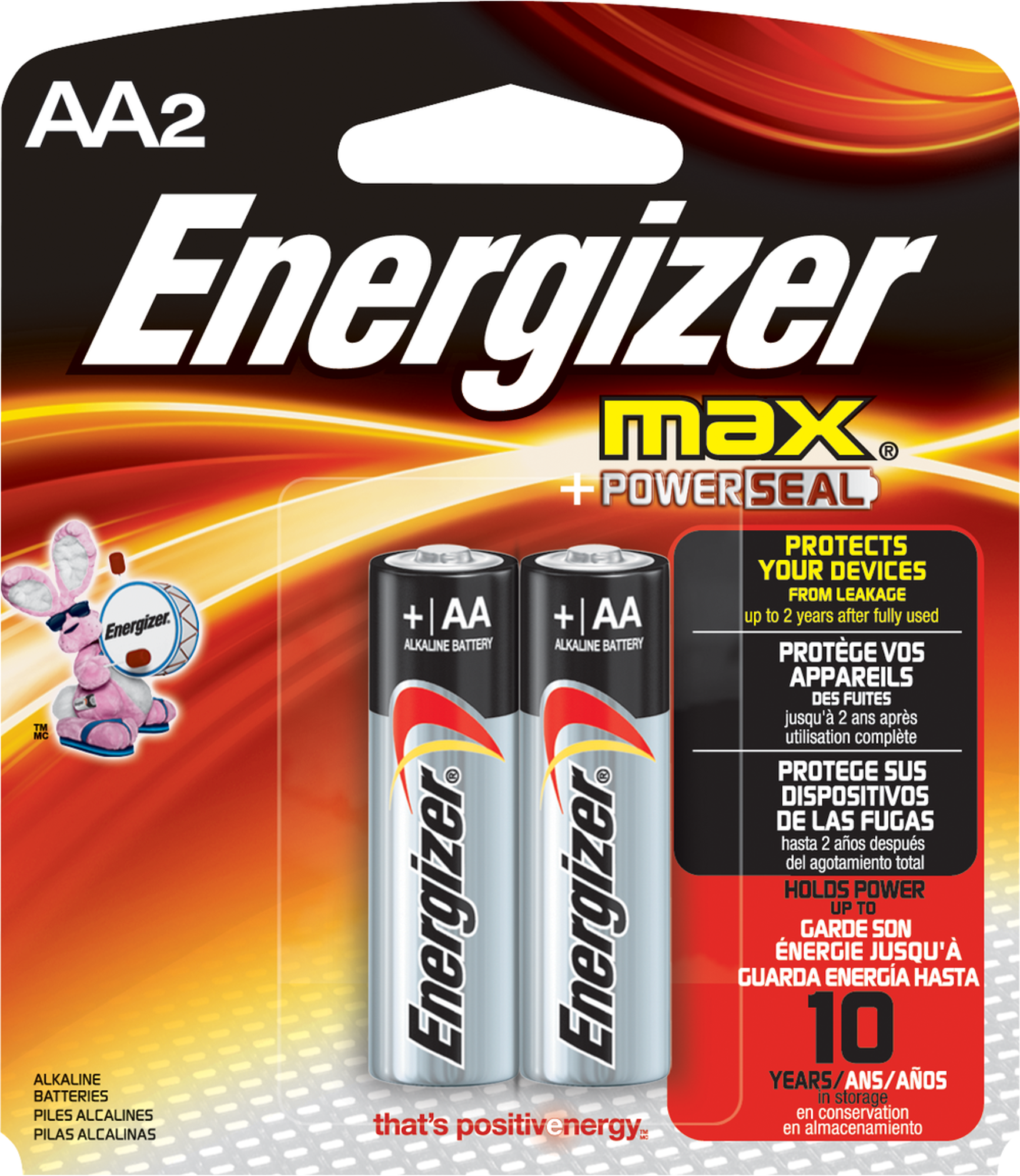 image of: ENERGIZER MAX AA 2PK BATTERY ALKALINE
