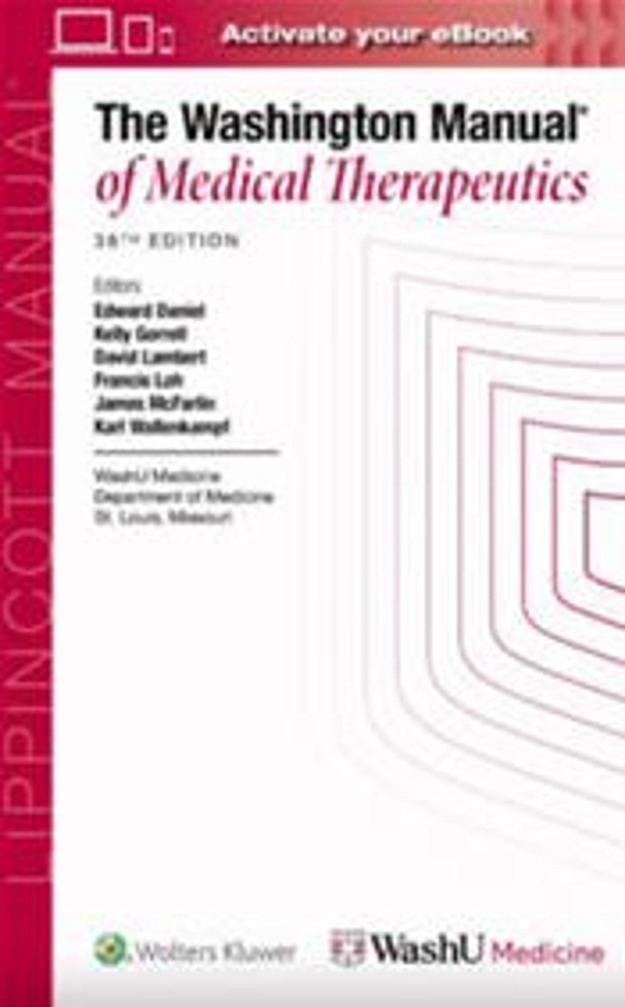 Cover image for Washington Manual of Medical Therapeutics