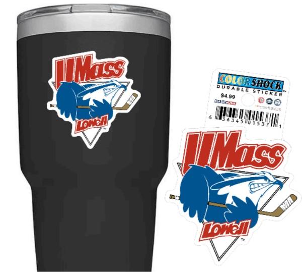 UMass Lowell Throwback Sticker; $4.99