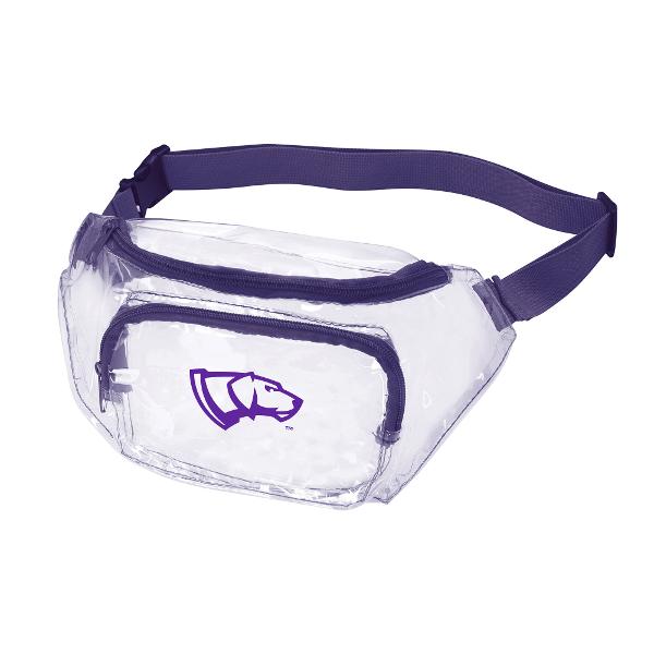 UWSP Clear Game Fanny Pack, Purple; $24.98
