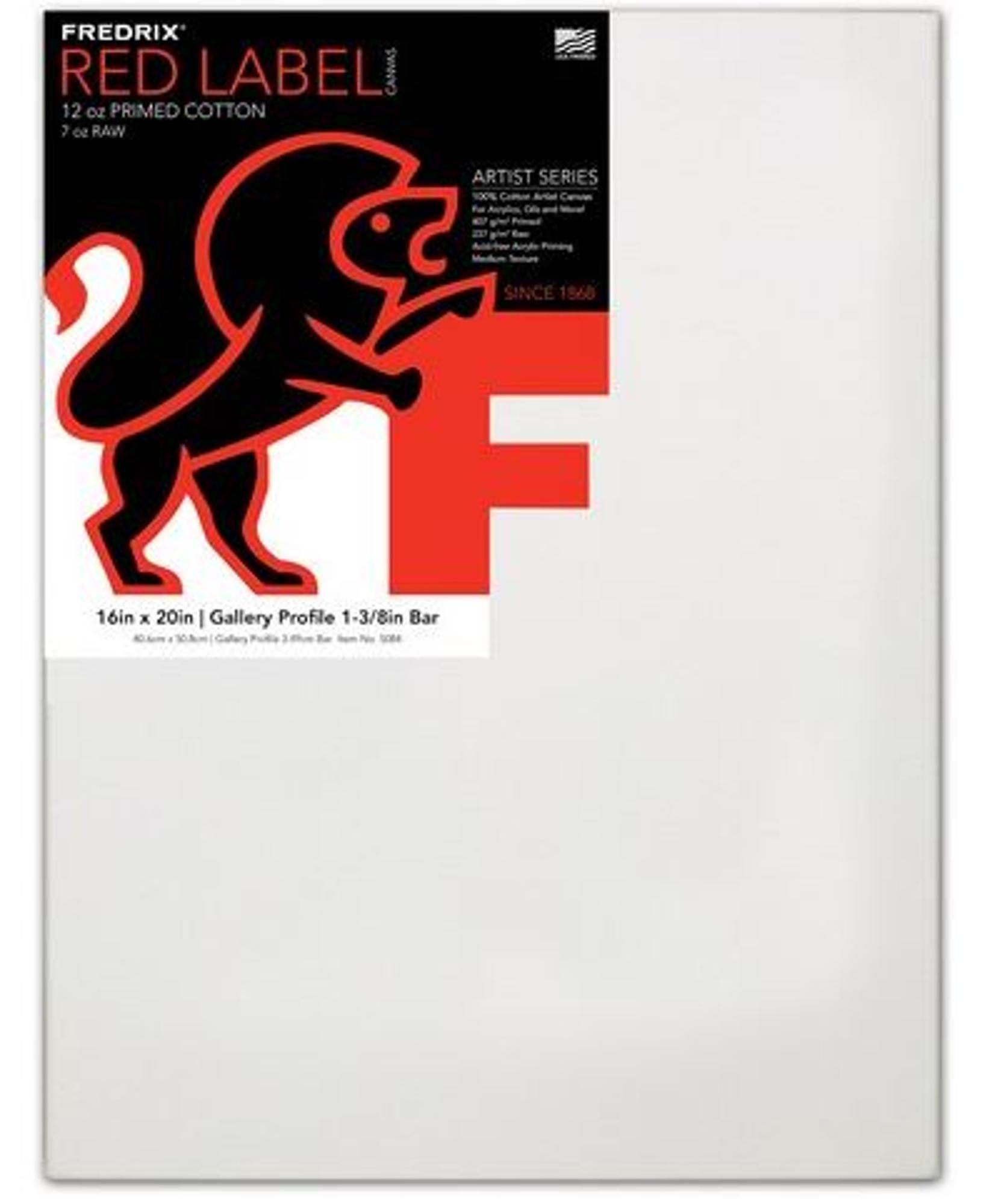 image of: Fredrix Red Label Gallery Profile Deep Edge Stretched Canvas