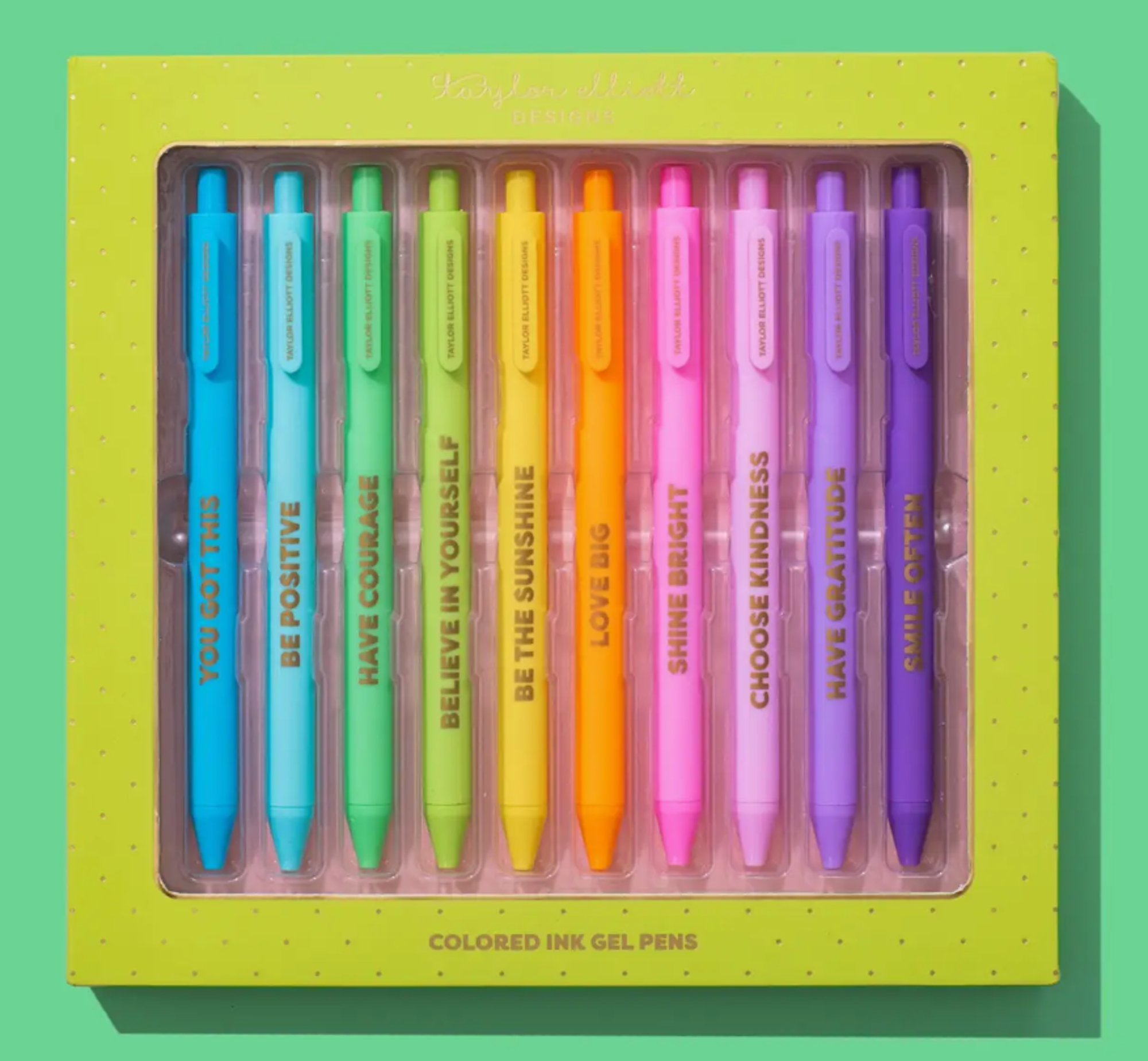 Product image 1 of 1 for Taylor Elliott Designs Motivational Gel Pen Set, 10 Pack