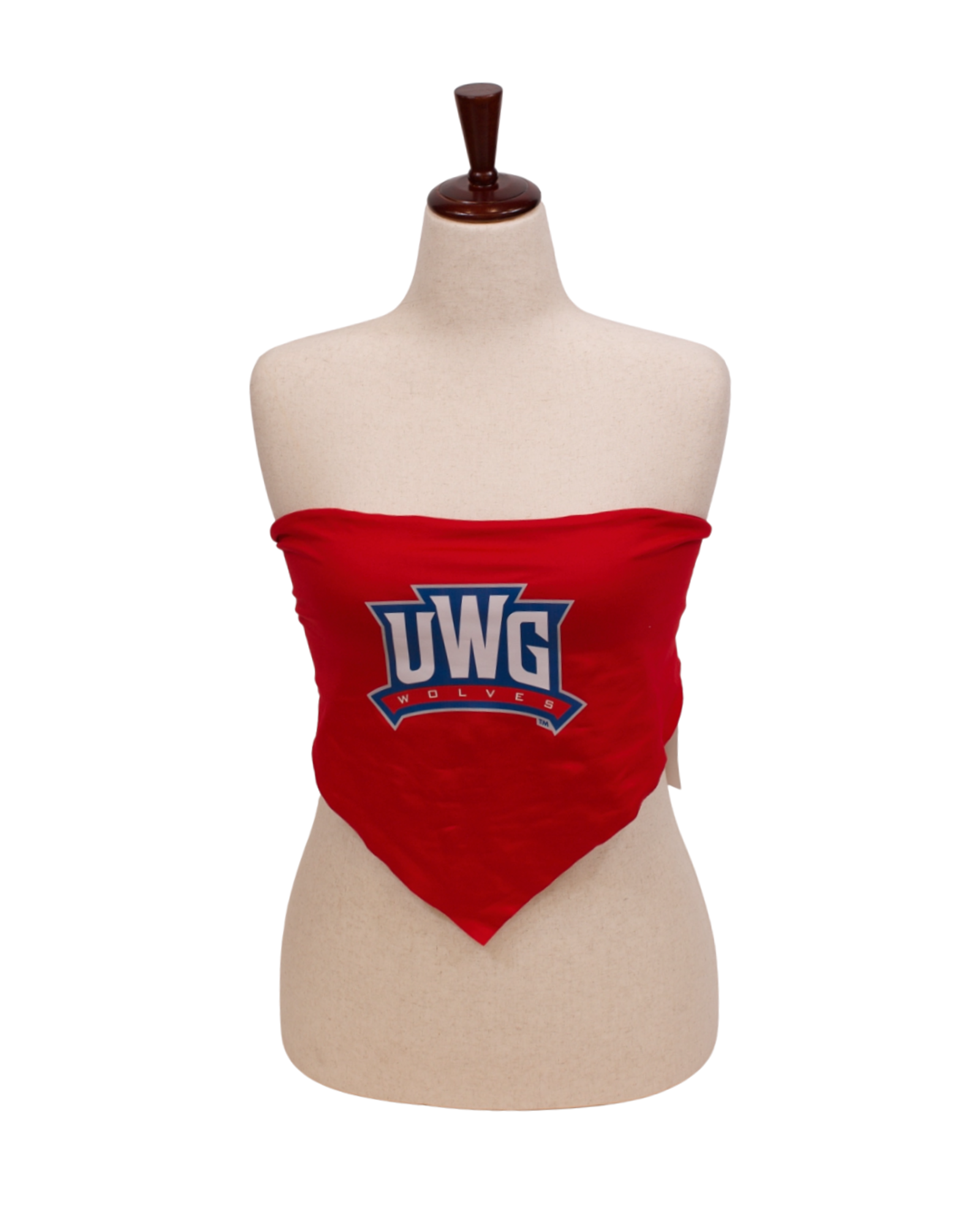 image of: UWG WOLVES TIE-BACK BANDEAU TOP ONE SIZE