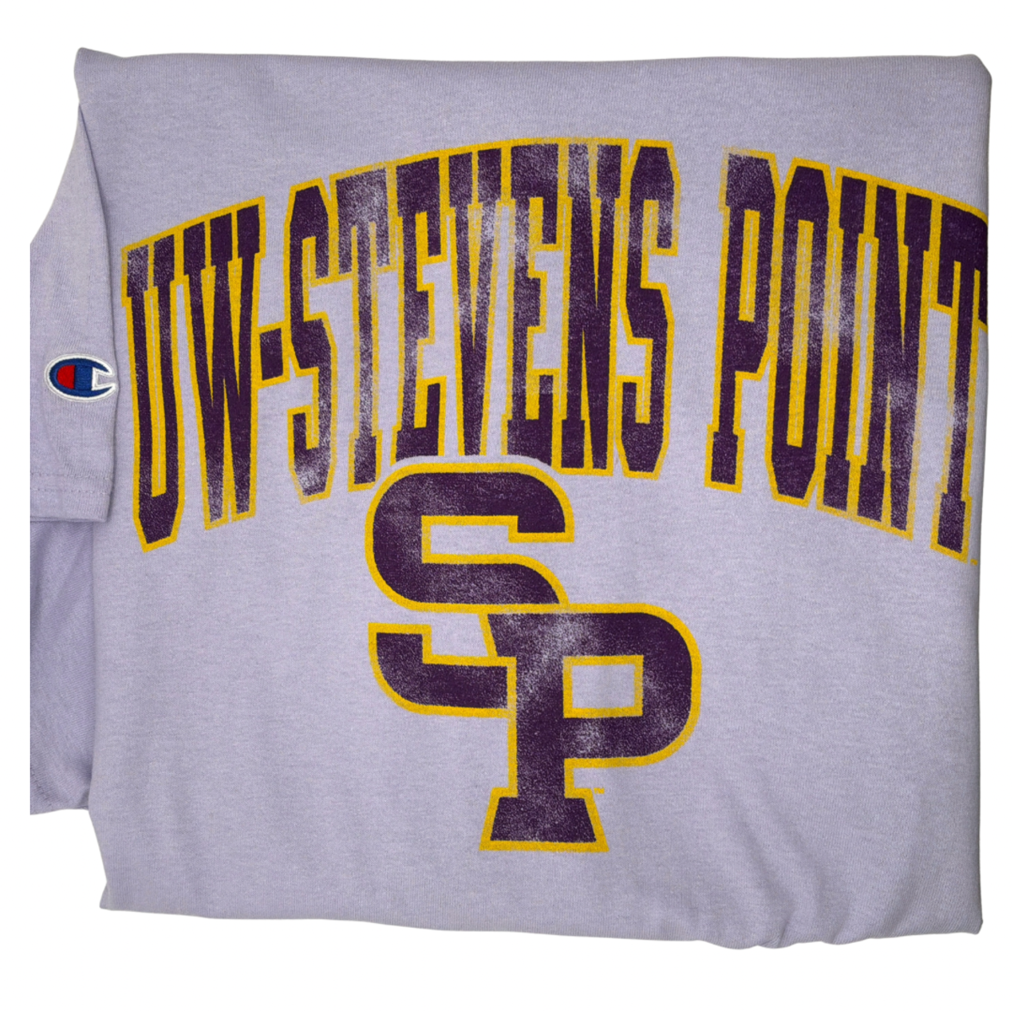 Product image 2 of 2 for University of Wisconsin Stevens Point Boyfriend Crop Tee, Purple