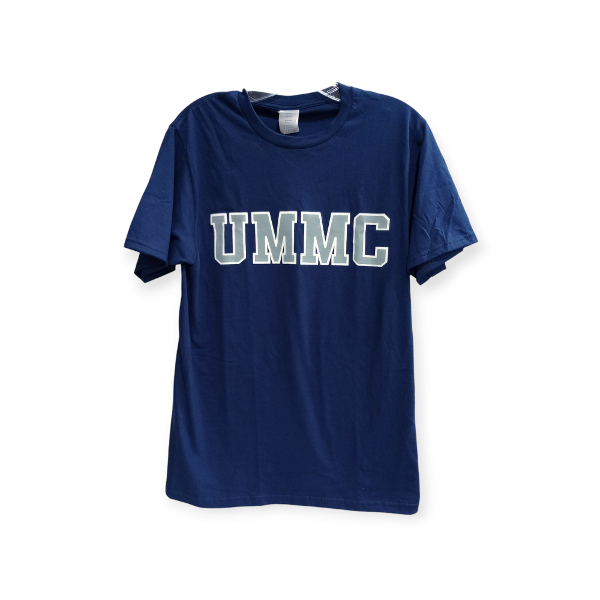 UMMC Block Tee - Navy; $14.95