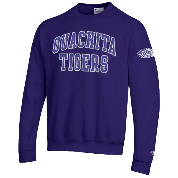 Ouachita Tigers Powerblend Fleece Crew; $34.99