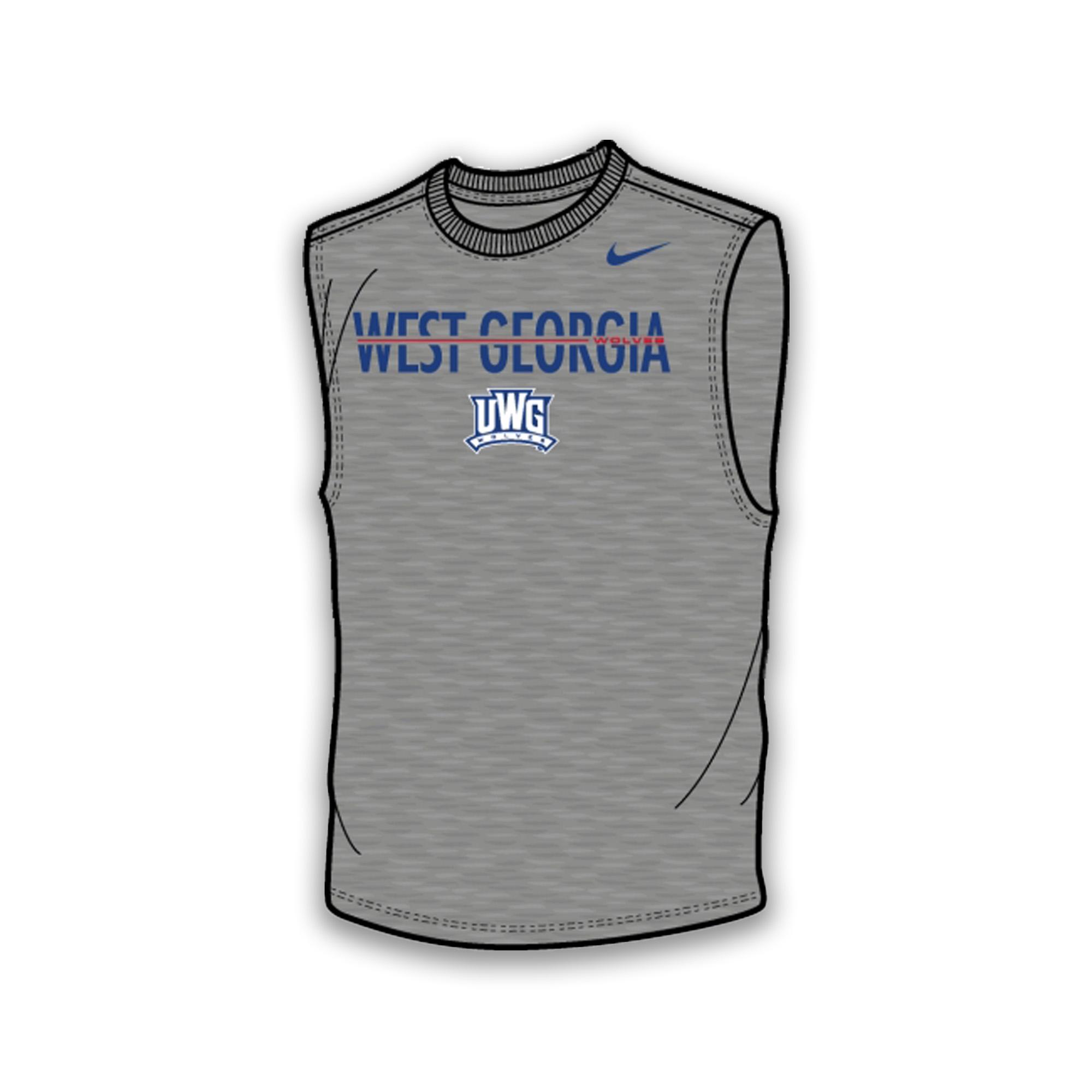 image of: ATHLETICS LOGO WEST GA NIKE LEGEND SLEEVELESS TEE