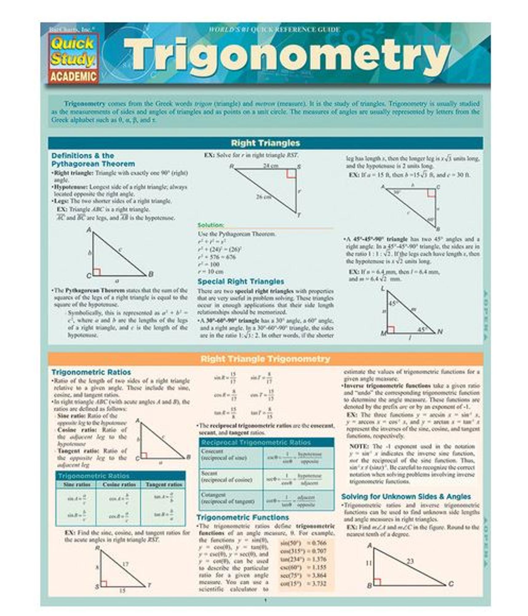 Cover image for BARCHARTS / Trigonometry