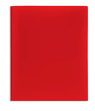 image of: Office Depot® Brand 2-Pocket Paper Folder, Letter Size, Red