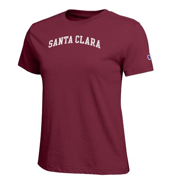 Santa Clara Broncos Women’s Core Short Sleeve Tee, Garnet; $34.98