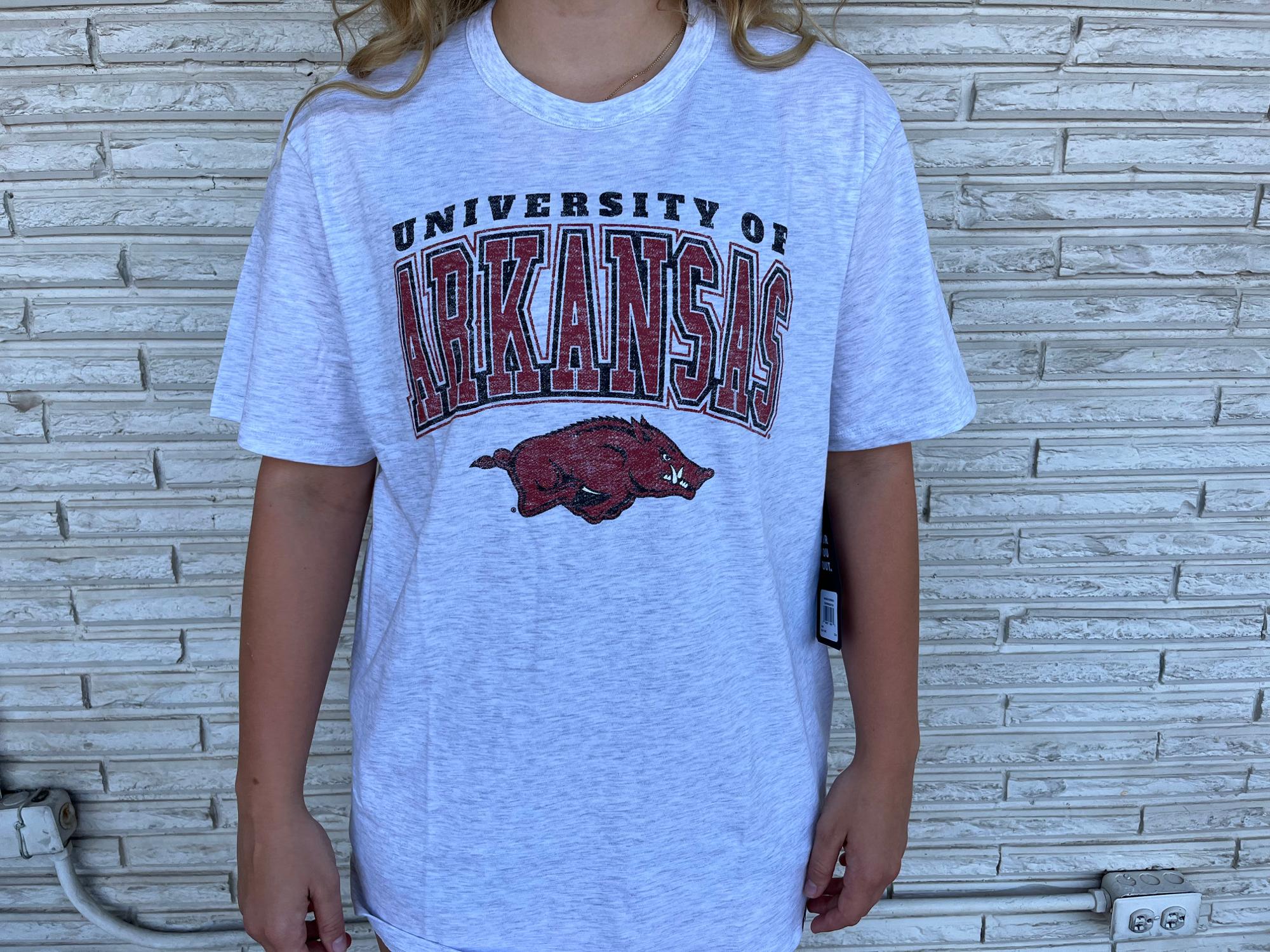 image of: Arkansas Razorbacks Relay Tee - Grey