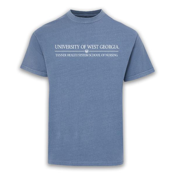 COLLEGE OF NURSING SHIELD LOGO COASTAL COLOR TEE; $17.99