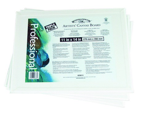 image of: CANVAS PANELS 3PK WINSOR NEWTON