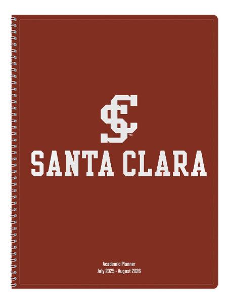 Santa Clara Broncos 2025-2026 Academic Monthly Planner, Red; $11.98