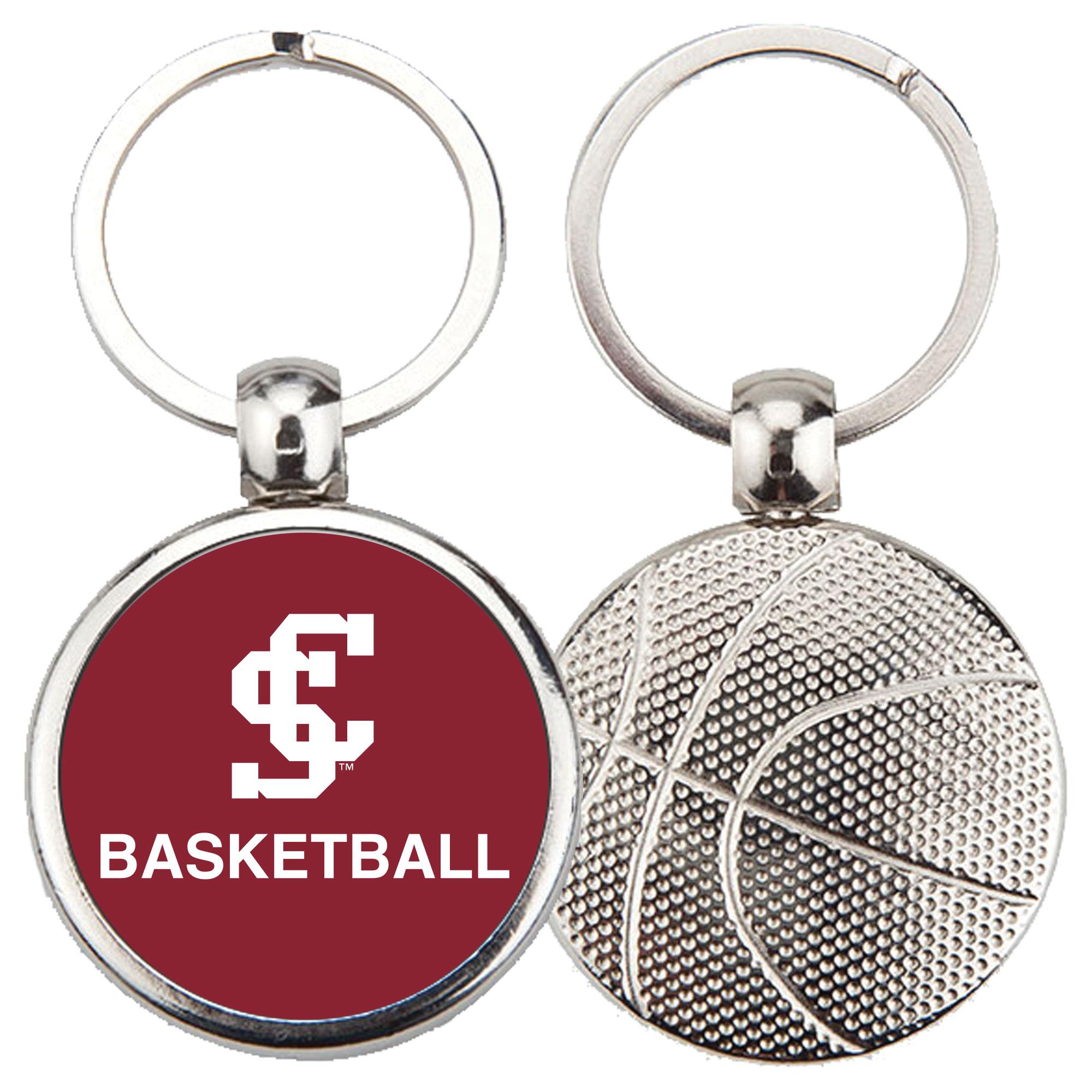 image of: Santa Clara Broncos Basketball Keychain